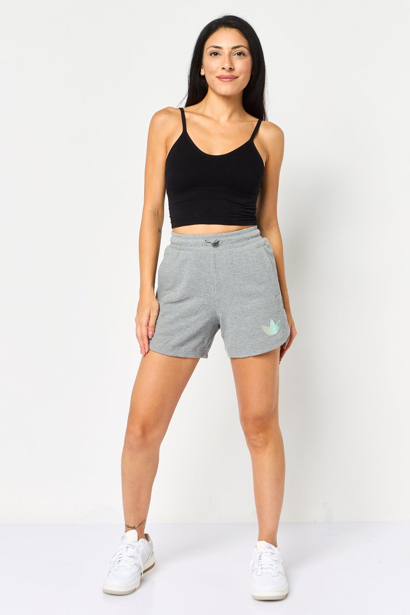 adidas Originals Women Sportswear Fit Running Shorts, Grey - Image 2