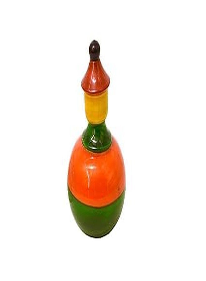 Toycel Balancing Doll Rattles Toy for Kids Wooden Balancing Doll Toy| Wooden Balancing Doll/Roly Poly Toy- Aadisi Nodu Bilisi Nodu Gombe