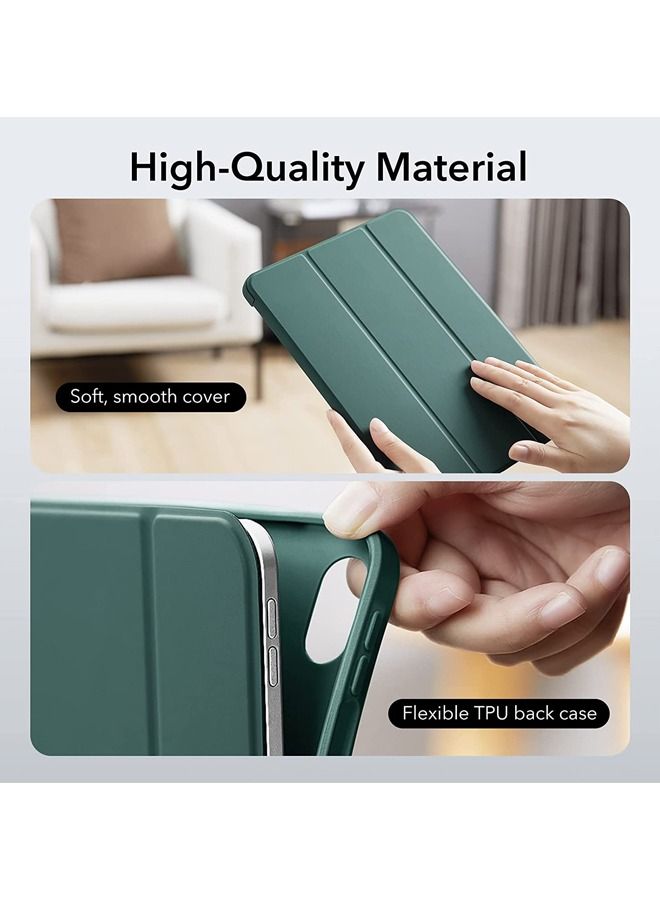 Rock Pow Case for iPad 10th Generation 10.9 Inch 2022 Built-in Pencil Holder Flexible Back Cover, Trifold Stand, Auto Sleep Wake Rebound Series Green - Image 5