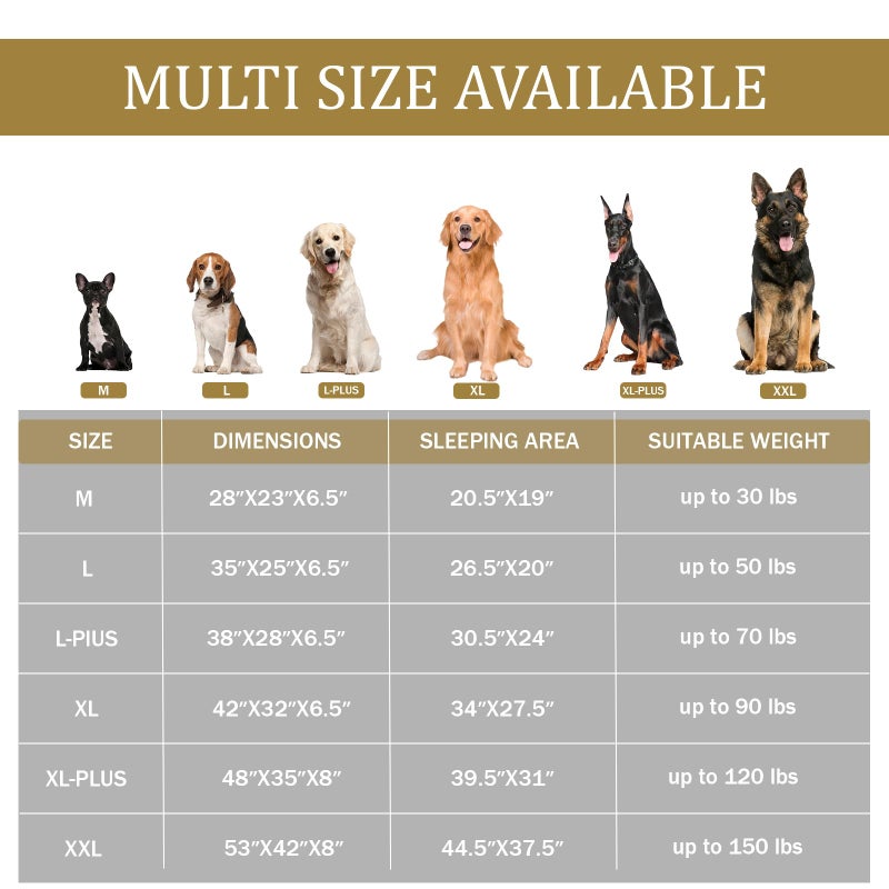 Bedfolks Orthopedic Dog Bed, Waterproof Dog Sofa Bed for Medium Dogs, Egg Foam Pet Couch Bed with Removable Washable Cover and Nonslip Bottom, Brown - Image 5