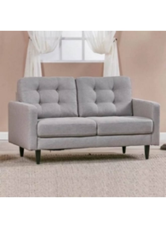 Homzmart Swedish Wood and Linen 2-Seater Sofa - Grey  - Image 3