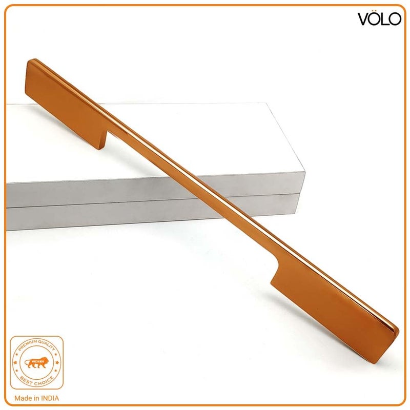 Volo VOLO Wardrobe Cabinet Handle MultiUse Pull Handle for Wardrobe Drawer Sliding Closet and Door in Kitchen Office and Bedroom SAC27 2 Rose Gold 288MM 12 Inch  - Image 4