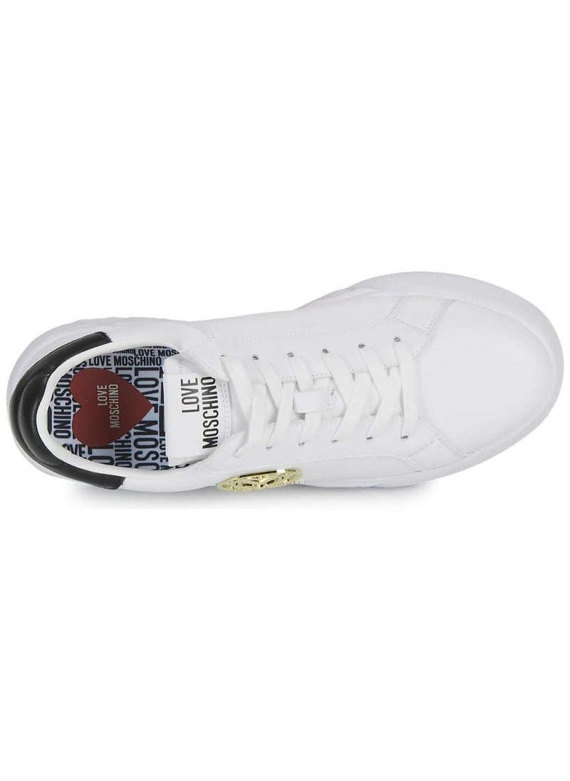 Love Moschino Lace Up Low Top Sneakers  - Image 5