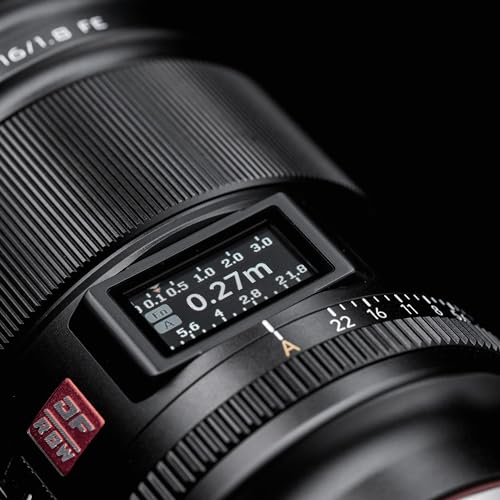 VILTROX AF 16mm f1.8 Full Frame Lens for Sony E Mount Camera,Large Aperture Wide-Angle Lens Built-in LCD Screen Compatible with Sony E-Mount Mirrorless Cameras a7 a7III a7RII a7RIII a7RIV a7S a9 a7C - Image 3