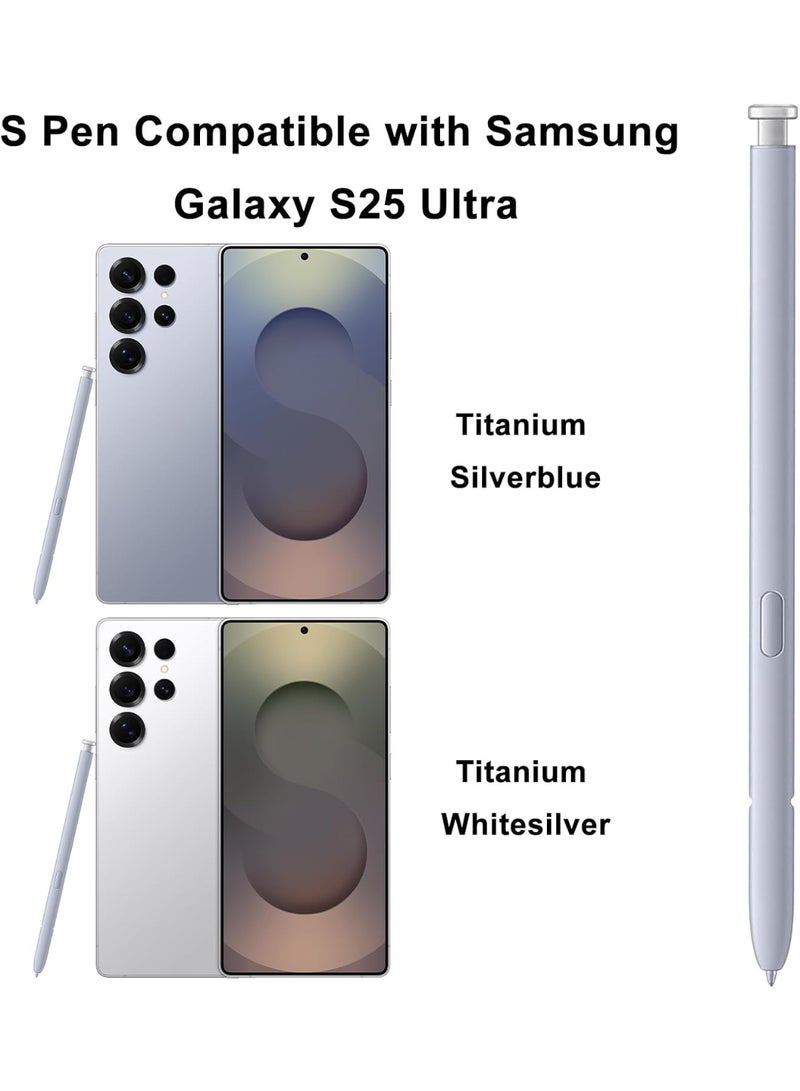 تبديل قلم S Pen ديال Galaxy S25 Ultra لقلم ستايلس ديال Samsung Galaxy S25 Ultra, تبديل قلم S25 Ultra لقلم Samsung Galaxy S25 Ultra 5G 6.9 ف جميع النسخ, EJ-PS938BBEGUJ (فضي خفيف) - Image 4