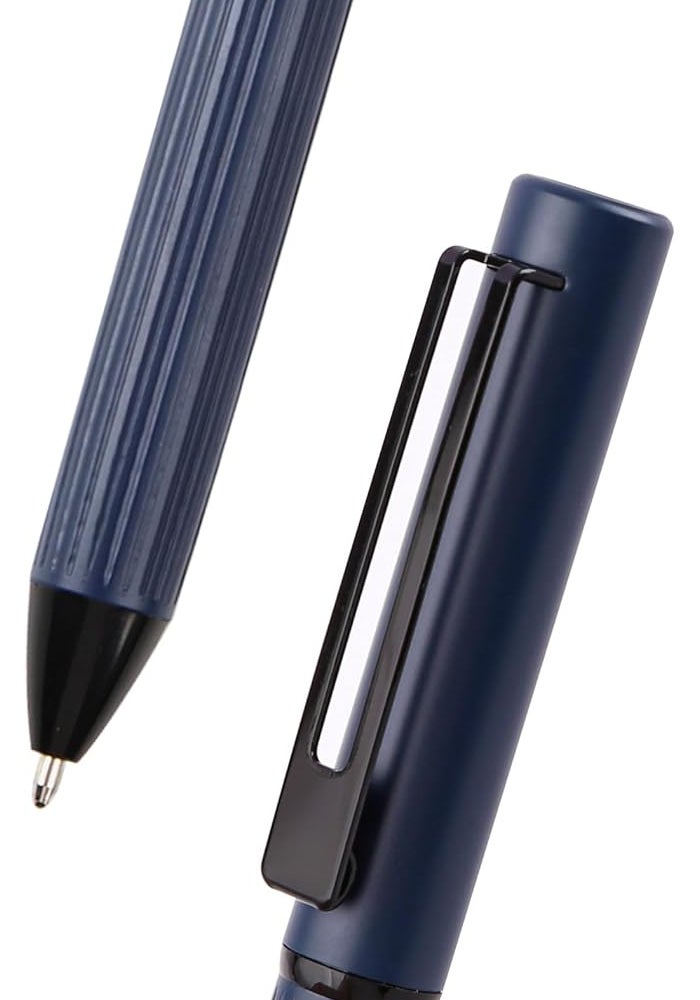 MIJAS Premium Metal Ballpoint Pen - Navy Blue - Image 2
