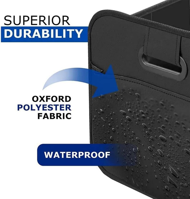 Car Trunk Storage Box, Anti-Skid Cargo Compartment Organiser, Suitable for Cars, Trucks, SUVs, RVs, Camping Trips, Road Trips, Commuting - Image 2