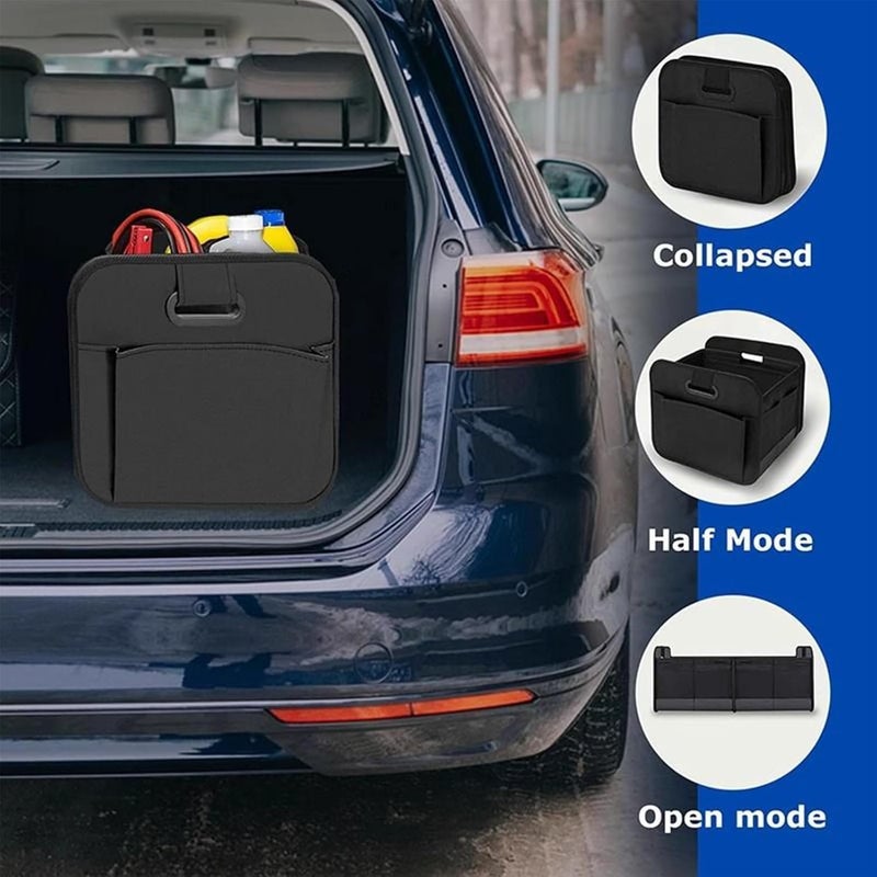 Car Trunk Storage Box, Anti-Skid Cargo Compartment Organiser, Suitable for Cars, Trucks, SUVs, RVs, Camping Trips, Road Trips, Commuting - Image 4