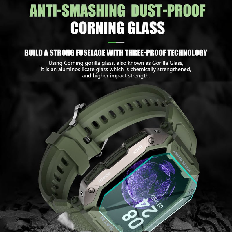 C20 triple defense sports smart watch 1.71 inch 380mAH multi-scene sports mode 5ATM - Image 2