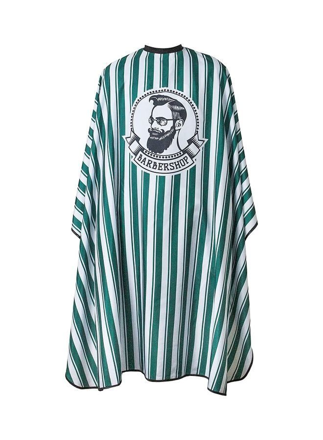NIBEMINENT Salon Barber Cape Green Strips - Image 1