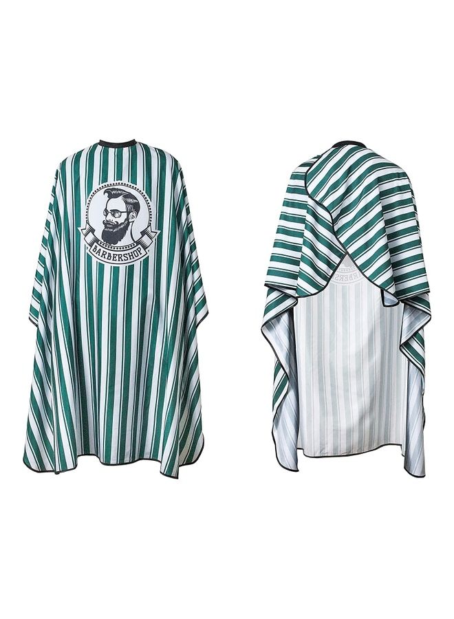 NIBEMINENT Salon Barber Cape Green Strips - Image 2