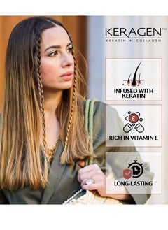 KERAGEN Keragen Brazilian Keratin Hair Treatment - Premium Straightener Cream, Sulfate-Free Anti-Frizz Products, Perfect Straightening Solution for Dry & Damaged Hair, Kit Combo Set  - Image 4
