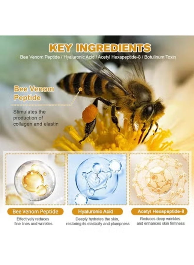 OUHOE Botox Bee Venom Wrinkle Cream，Bee Venom Skin Treatment Cream，Anti-Wrinkle Firming, Anti-Aging, Moisturizing，Lifting & Recovery for All Skin Type（2PCS，20g+20g） - Image 2