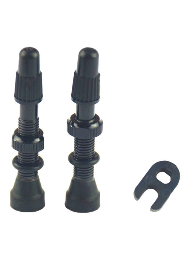 Y&D 3-Piece Tubeless Tire Presta Valve Stem And Adapter Set 7.8x4x4cm - Image 1