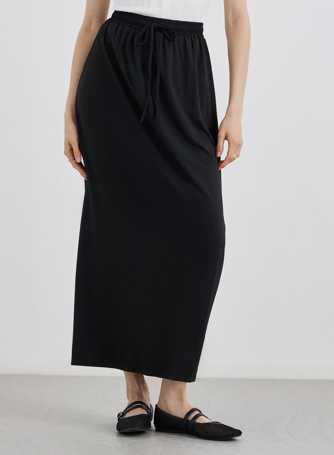 تايك تو تنورة ماكسي صلبة - مزدوجة - Image 2