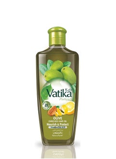 Vatika Naturals Olive Enriched Hair Oil | Almond & Vitamin E | Nourishes & Protects For All Hair Types - 200 ml