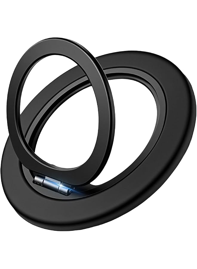 S-TOP Magnetic Phone Ring Grip 360 ° Swivel Phone Grip Ultra Slim Folding Metal Phone Ring Phone Desk Stand Phone Support - Image 1