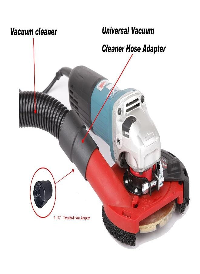 Generic Box Contains the following: 1x Dust Shroud，6PCS clamping washer thickness 1.5-5.5mm,1x clamping flange, 1x shroud wrench,1x Universal Vacuum Cleaner Hose Adapter,1xUser’s guide. Using this attachment provides improved productivity when efficient dust collection system is used and helps reduce user exposure to harmful silica dust  - Image 4
