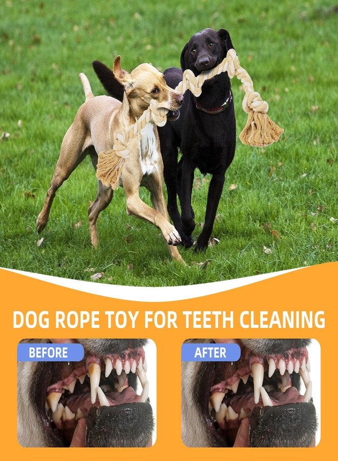 Bmag Dog Rope Toys for Aggressive Chewers, Tough Rope Chew Toys for Medium Large Dogs, Heavy Duty Tough Dog Tug of War Toy with 5 Knots for Teeth Cleaning - Image 4