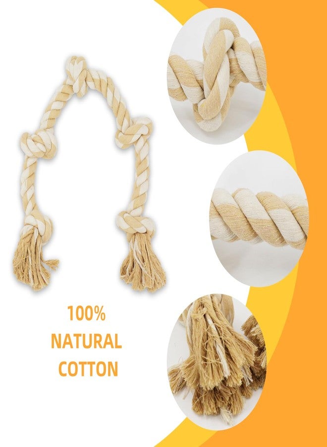 Bmag Dog Rope Toys for Aggressive Chewers, Tough Rope Chew Toys for Medium Large Dogs, Heavy Duty Tough Dog Tug of War Toy with 5 Knots for Teeth Cleaning - Image 2
