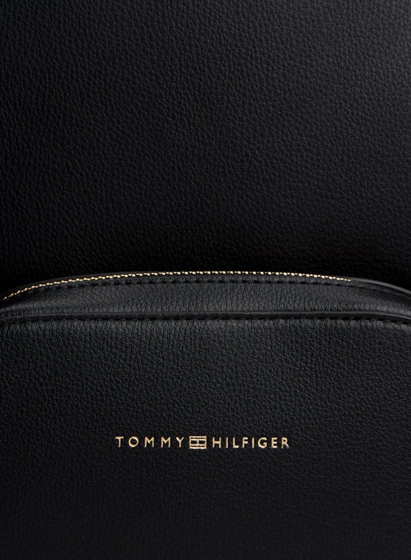 TOMMY HILFIGER Metallic Logo Pebble Grain Backpack Fits Upto 14" Laptop - Image 4