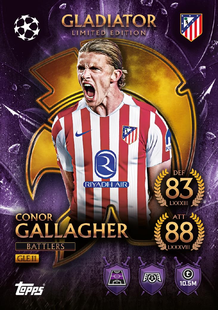 Topps UEFA Champions League Match Attax 2025-26 Trading and Collectible Card Game (Mega Pack Gladiators - Battlers) - Image 3