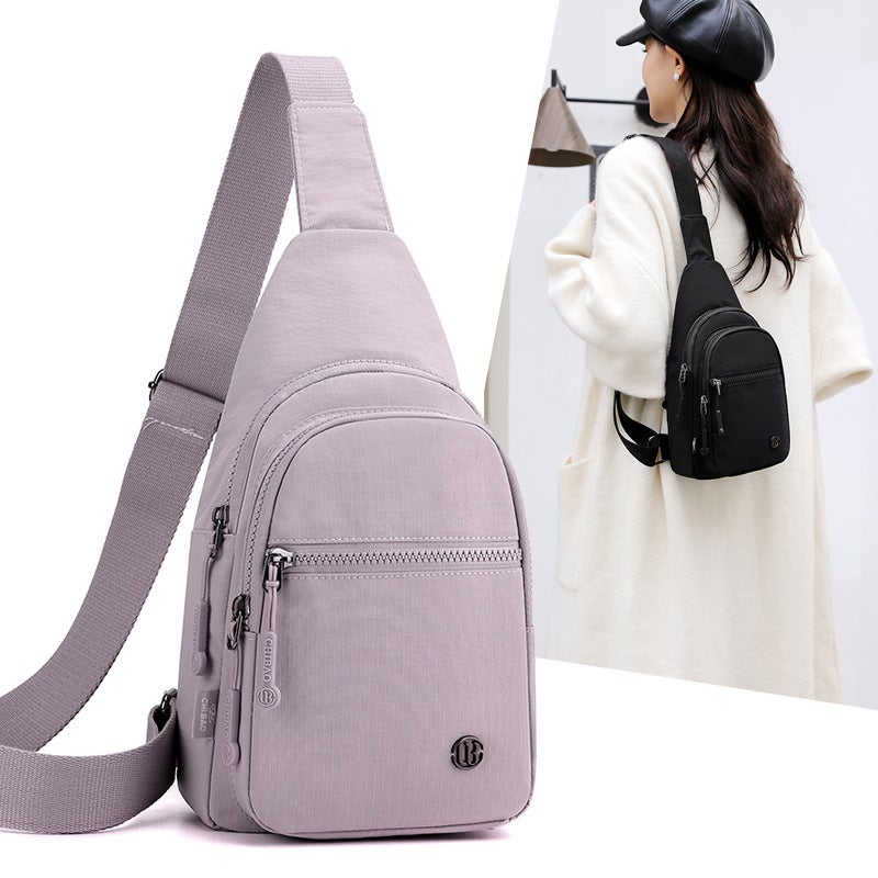 Chibao New Fashion Chest Bag Simple Fashion Nylon Shoulder Bag Large Capacity Sports Small Backpack 55269-Sf - Image 2