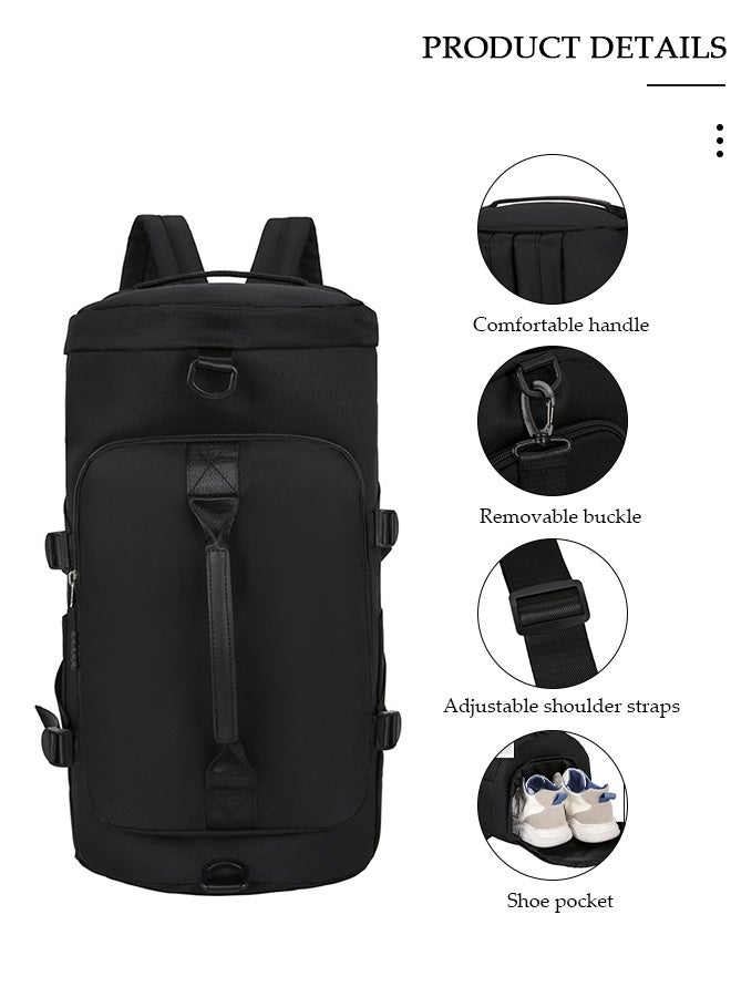 DUNISO Sports Gym Bag with Wet Pocket & Shoes Compartment, Travel Backpack Weekender Overnight Bag for Travel Gym Yoga Travel Duffel Bag for Men and Women Lightweight - Image 3