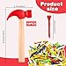 AIHSUMC 10 Pcs Kids Wooden Hammer Toy with 100 Pcs Colorful Wood Golf Tees Small Plastic Hammer Simulation Hammers Educational Toys for Children Gift Birthday Party Halloween Red - Image 4