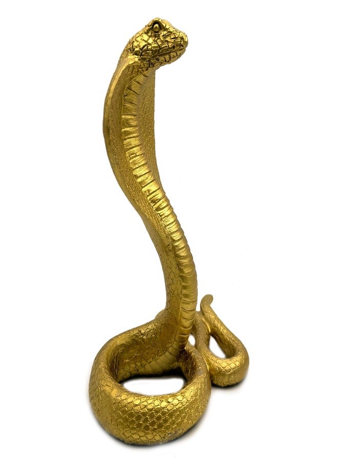 SHTWX King Cobra Snake Statue Figurine Sculpture Animal Figure Collectible Gifts for Snake Lover Office Home Decor Desk Accessories Decoration Garden Yard Figurines Outdoor Decor (Gold) - Image 5