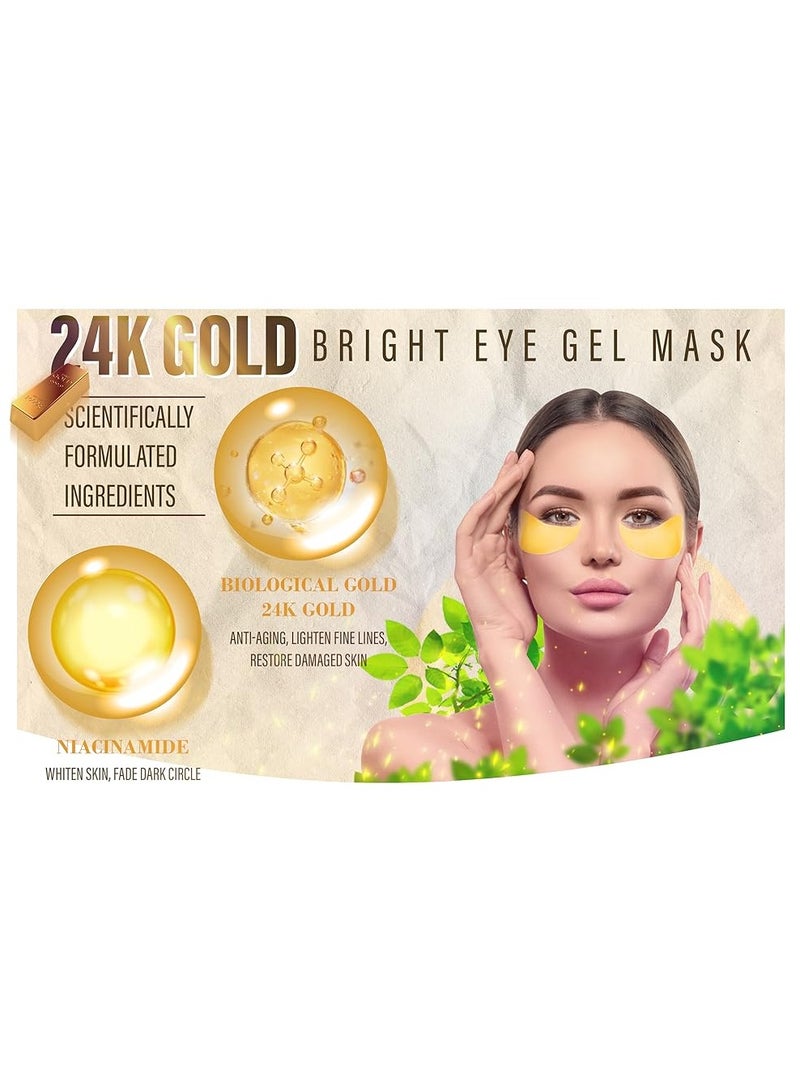 SEOMOU 60 Pcs Supplement Collagen Eye Mask(30 Pairs)| Under Eye Patches for Eye Bags & Anti-Aging Treatment | Reduces Dark Circles,Puffiness,Wrinkles | Hydrogel Eye Patch | Under Eye Mask Set - Image 4