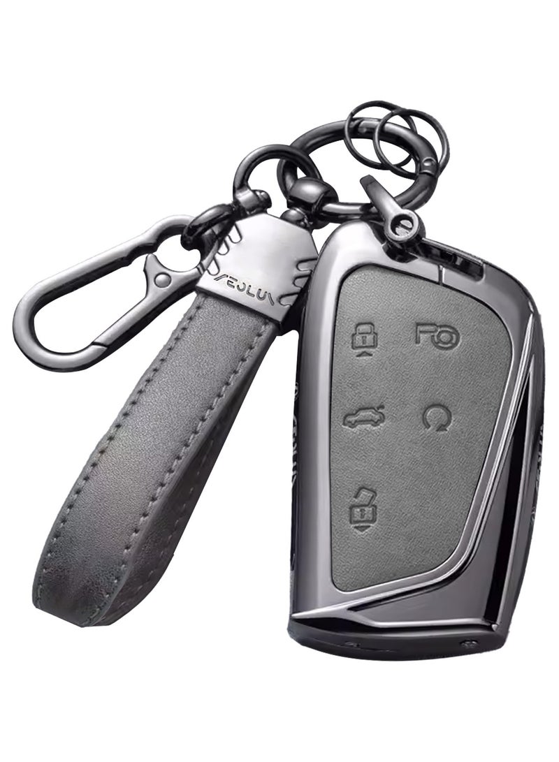 CATANES Leather Keychain Holder Case for Dongfeng Mage Smart Key (2024–2026) with Metal Clip & Protective Cover - Image 1