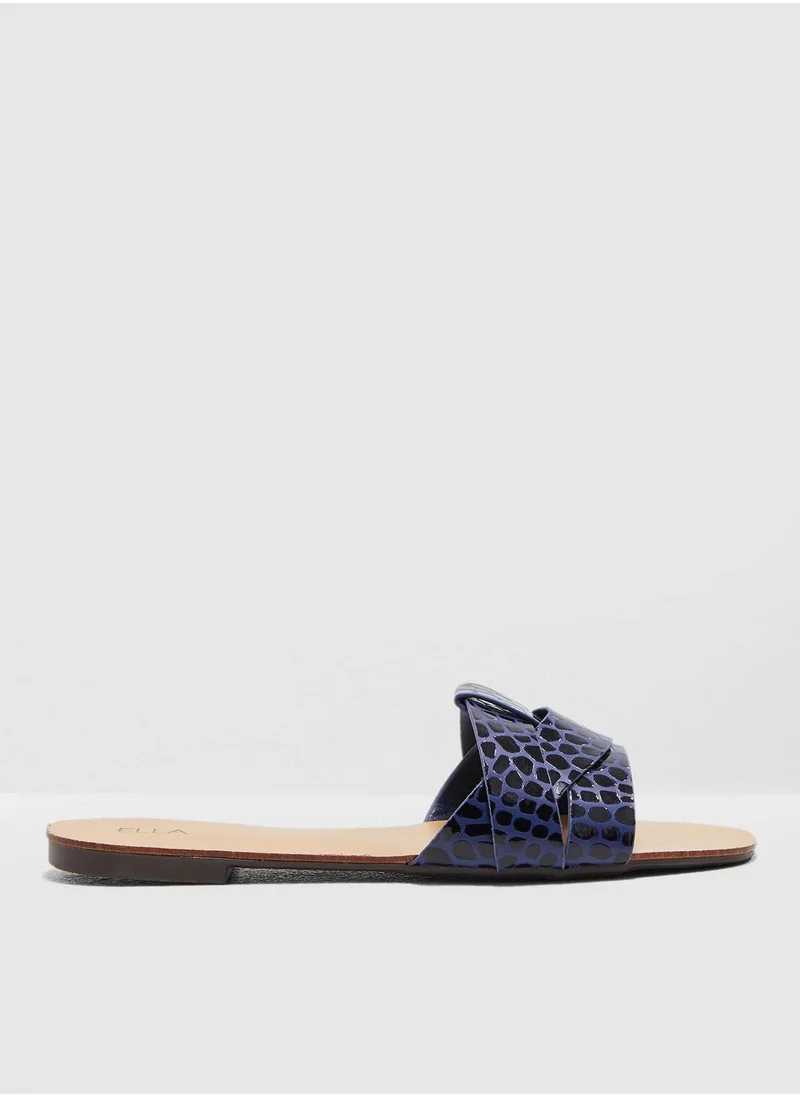 ELLA Woven Design Flat Sandal