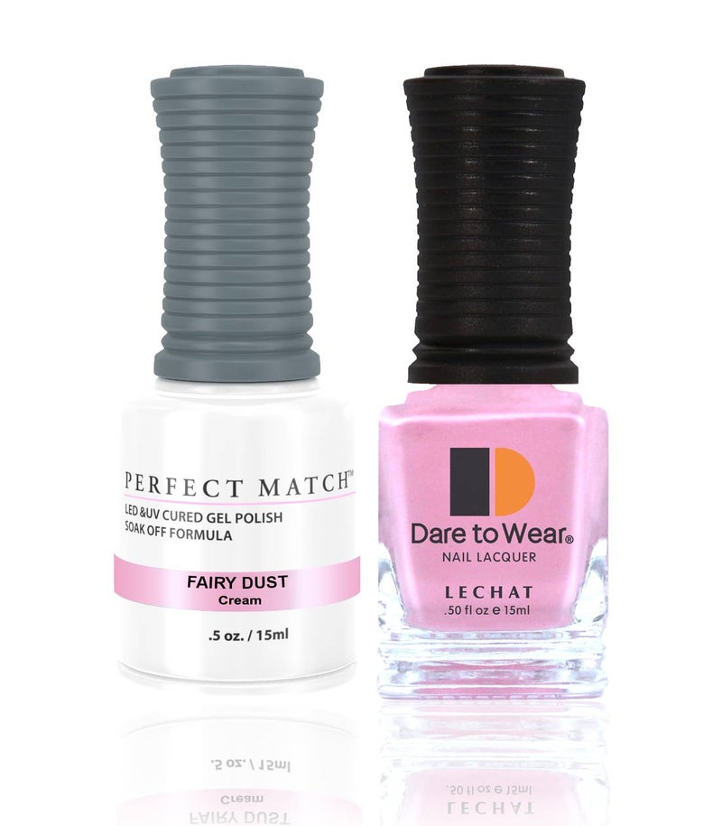 Lechat Perfect Match Gel Nail Polish 15ml Soak Off Long Lasting High Shine UV LED Gel Non Toxic Easy Application Wide Color Range for Manicure and Pedicure  Fairy Dust PMS193