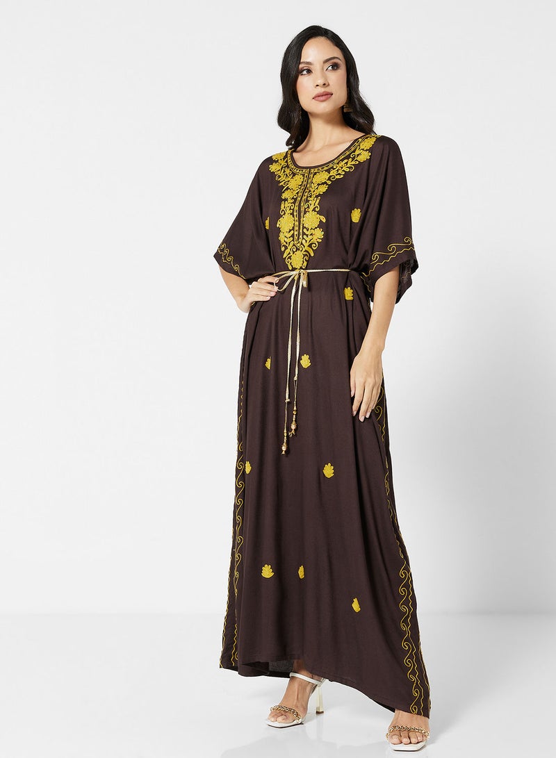 ARABIAN CLOSET EMBROIDERED KAFTAN  - Image 1