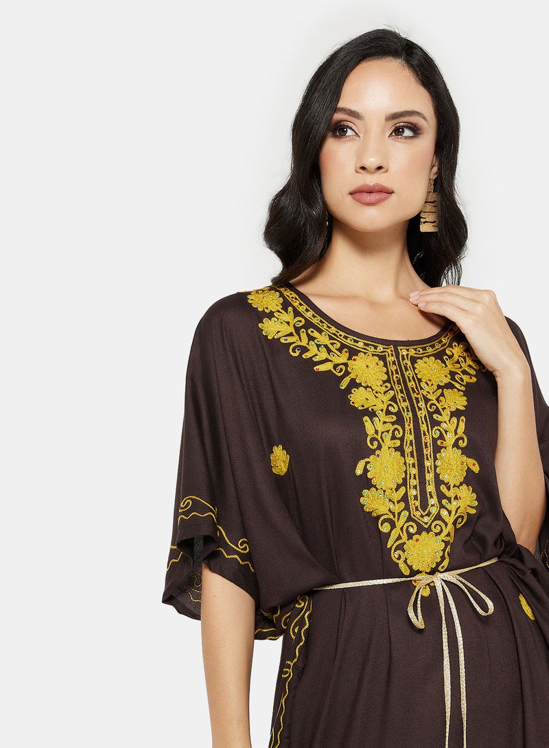 ARABIAN CLOSET EMBROIDERED KAFTAN  - Image 3