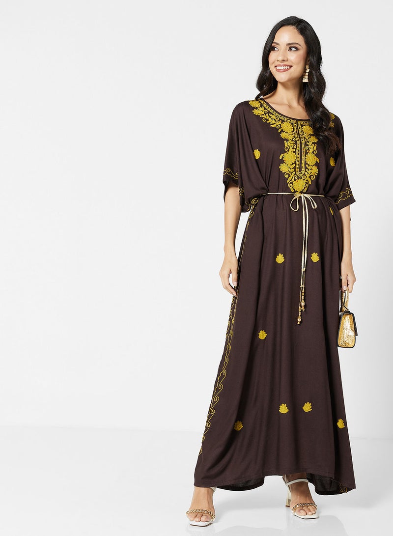 ARABIAN CLOSET EMBROIDERED KAFTAN  - Image 5
