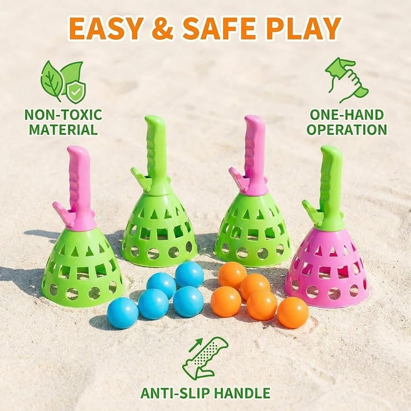 Bennol 4 Pack Outdoor Game Toys for Kids Boys with 20 Balls Pop Pass Catch Ball Game Outside Toys Gifts for 3 4 5 6 7 8+ Year Old Boys Kids Outside Outdoor Gifts for Ages 3-5 4-8 - Image 3