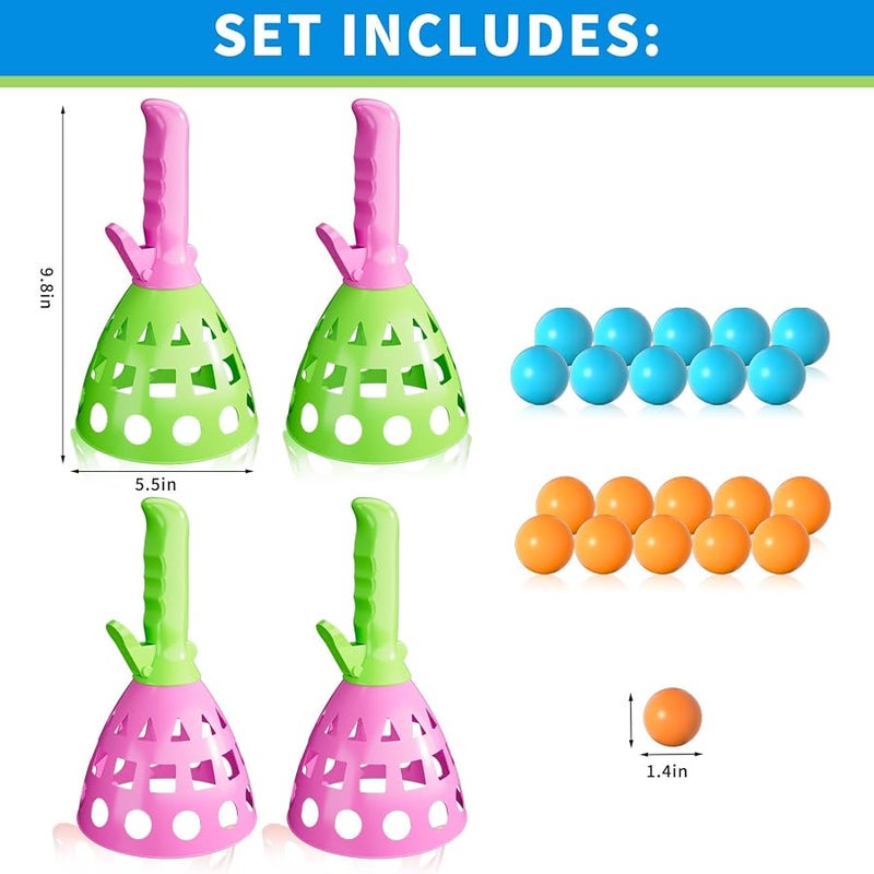 Bennol 4 Pack Outdoor Game Toys for Kids Boys with 20 Balls Pop Pass Catch Ball Game Outside Toys Gifts for 3 4 5 6 7 8+ Year Old Boys Kids Outside Outdoor Gifts for Ages 3-5 4-8 - Image 2