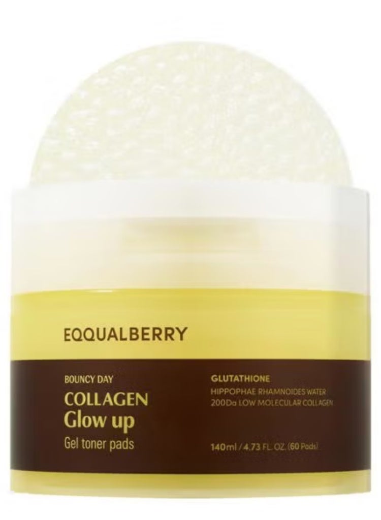 إيكوالبيري وسادات التونر الجل بالكولاجين من إكوالبيري – ترطيب وشد البشرة لإشراقة كورية متألقة - Image 1