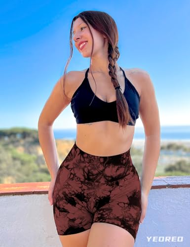 YEOREO Professional Women Workout Shorts 3.6" Scrunch Shorts Seamless High Waisted Contour Gym Yoga Biker Shorts - Image 2