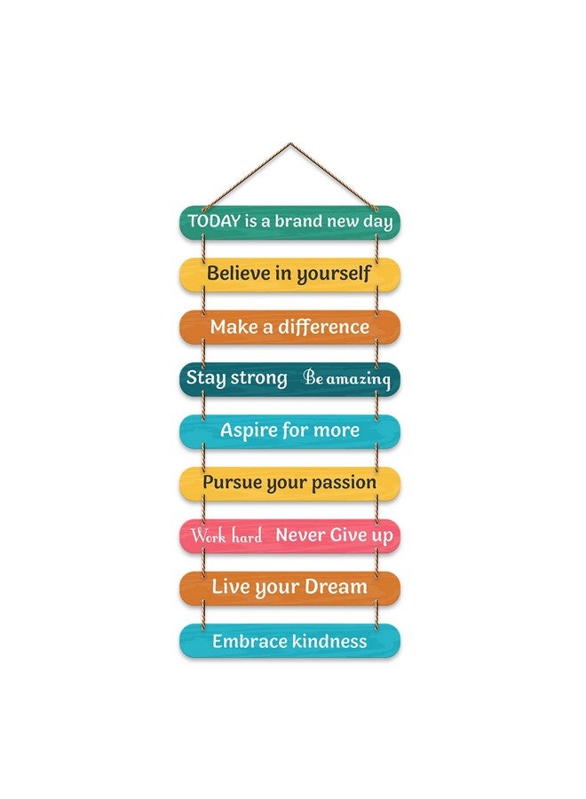 Artvibes Self Motivation Quotes Mdf Wooden Wall Hanging for Home Livingroom Art Items | Home Decor Items | Gifts | Wall Art For Hall | Modern Wall Decorative Accessories for Decoration (WH_9311N) - Image 1
