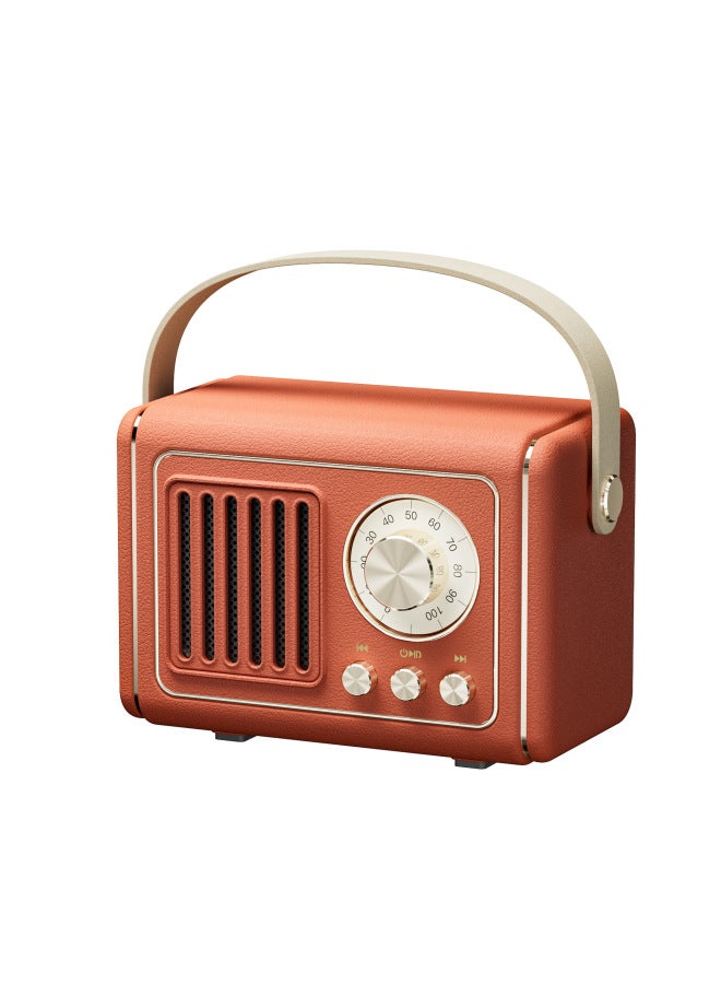 عام مكبر صوت بلوتوث رجعي إبداعي جديد، محمول صغير مع يو إس بي وبطاقة تي أف وراديو إف إم، مصدر صوتي صغير - Image 5