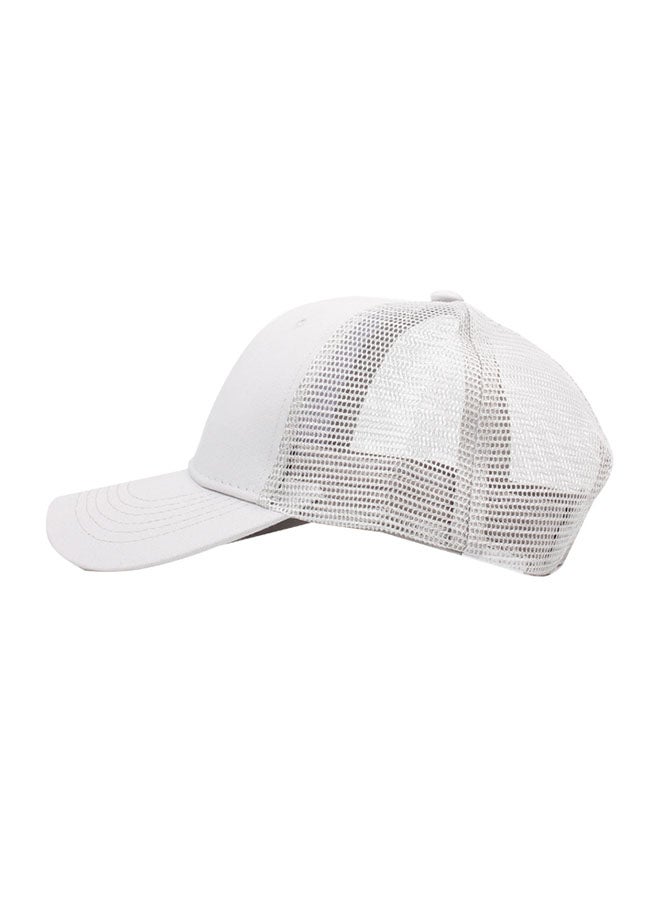 Mesh Baseball Cap White/Grey - Image 3