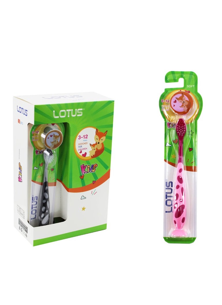Lotus Child Toothbrush With Cover  12Pcs/Box  - Image 1