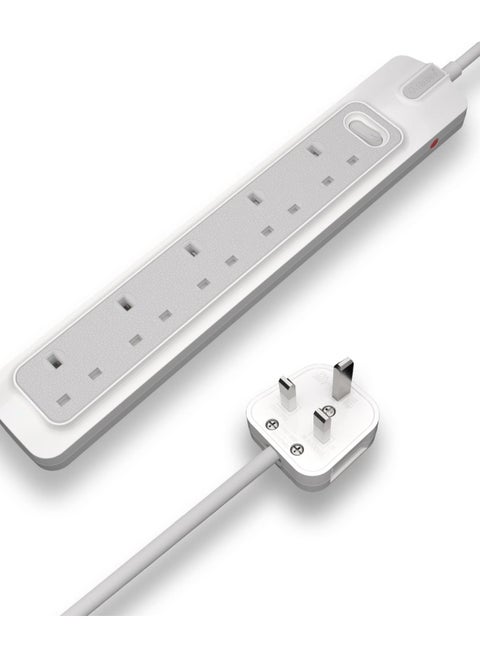 RAFEED Extension Cord With Master Switch 3 Meter 5 Socket 3250W (WA30012)