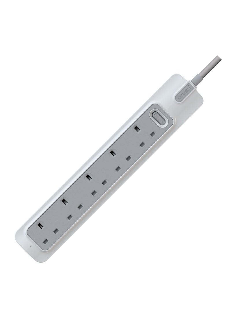 Rafeed - RAFEED Extension Cord With Master Switch 3 Meter 5 Socket 3250W (WA30012) - Image 1