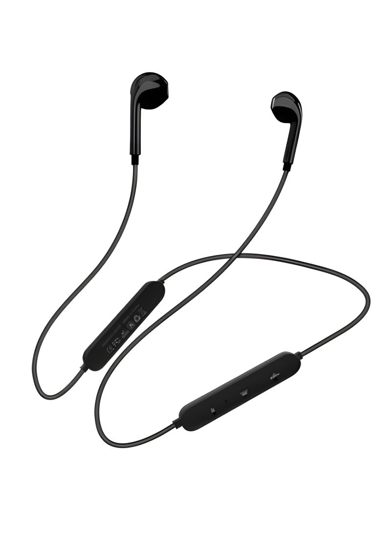 XO-BS18 Bluetooth Neckband Earphones, Stereo Sound, Bluetooth 5.0, Sport Design, BLACK - Image 1