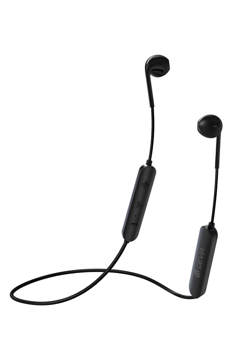 XO-BS18 Bluetooth Neckband Earphones, Stereo Sound, Bluetooth 5.0, Sport Design, BLACK - Image 2