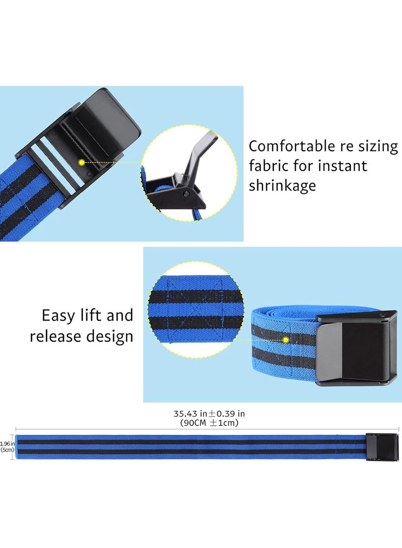 RATSAW Women's Hip Blood Flow Restriction Band Blood Flow Occlusion Fabric Resistance Band Adjustable Muscle Taining Band For Hip, Fitness Thigh and Squat Exercises  - Image 3